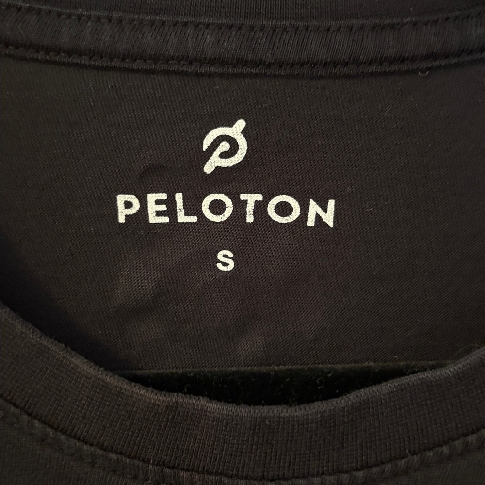 Peloton Black Tee with White Logo - Picture 2 of 4